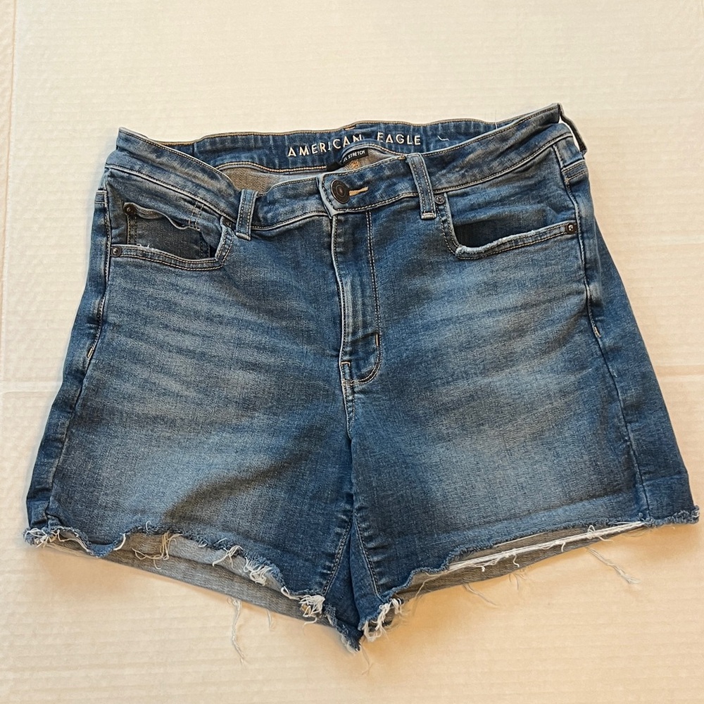 American Eagle Outfitters Distressed Next Level Stretch Shorts